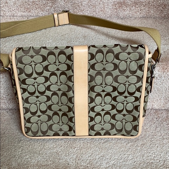 Coach Canvas and Leather messenger bag